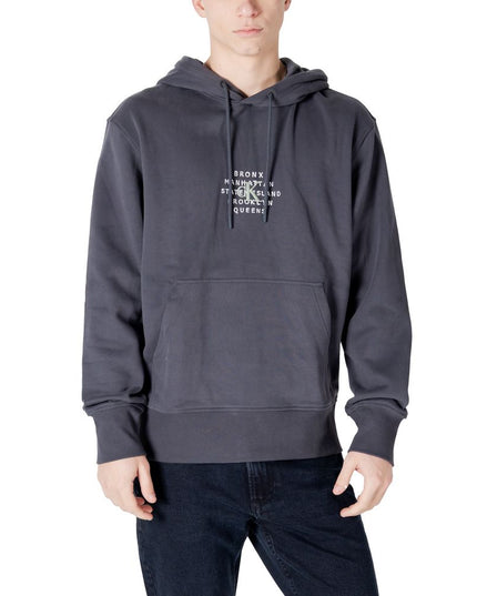Calvin Klein Jeans Gray Cotton Hoodie