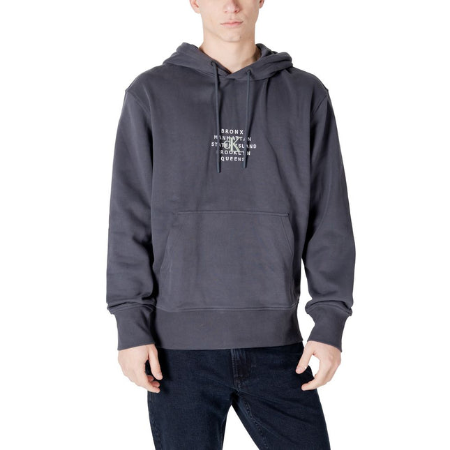 Calvin Klein Jeans Gray Cotton Hoodie