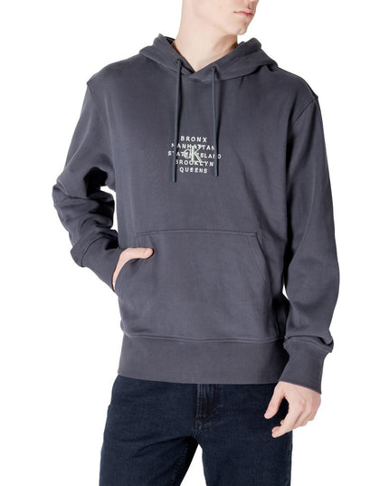 Calvin Klein Jeans Gray Cotton Hoodie