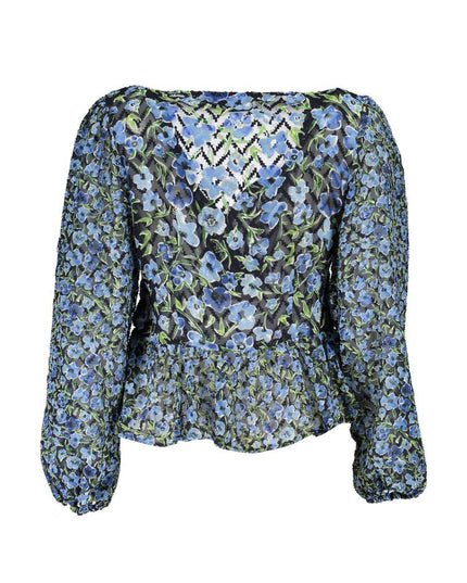Desigual Blue Polyester Pattern Shirt