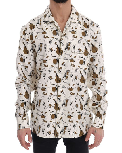 Dolce & Gabbana Multicolor Silk Pattern Shirt