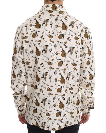 Dolce & Gabbana Multicolor Silk Pattern Shirt