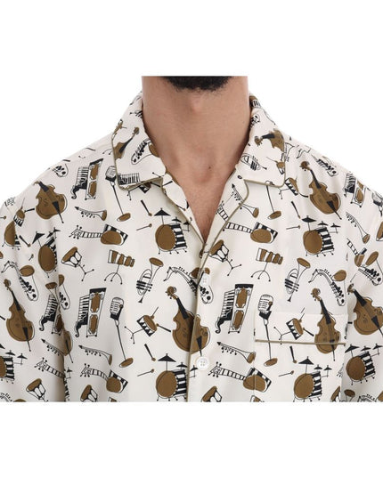 Dolce & Gabbana Multicolor Silk Pattern Shirt