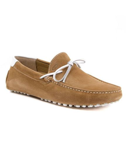 Dee Ocleppo Beige Leather Moccassin