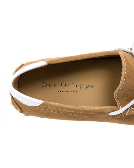 Dee Ocleppo Beige Leather Moccassin