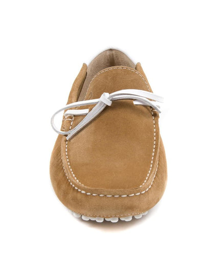 Dee Ocleppo Beige Leather Moccassin