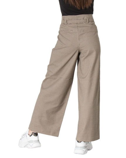 Only Beige Elastane Casual Pants