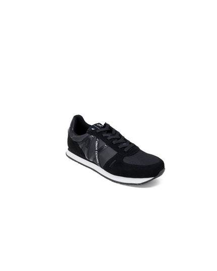 Armani Exchange Black Polyester Athletic Sneakers