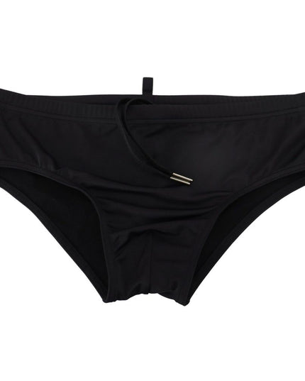 Dsquared² Black Polyamide Swim Briefs