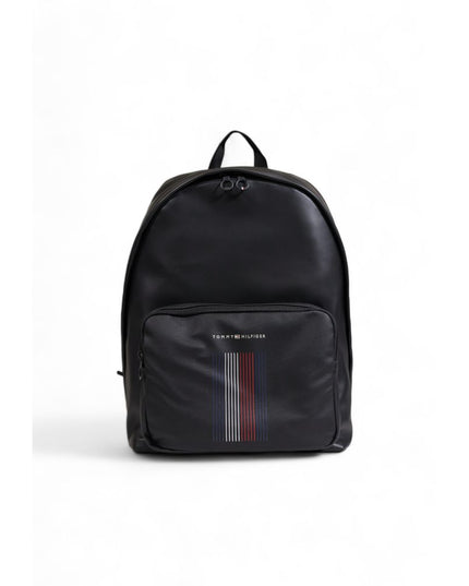 Tommy Hilfiger Black Polyester Backpack