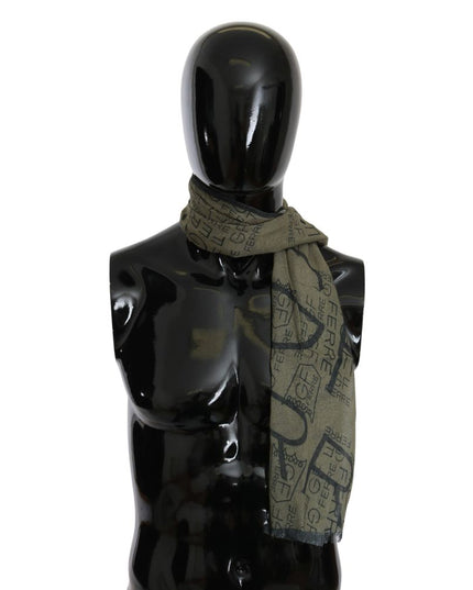 Ferre Green Wool Scarf