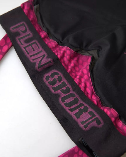 Plein Sport Black Fuchsia Logo Athlete Hannah Bra Underwear