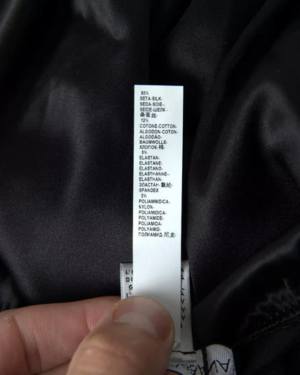 Dolce & Gabbana Black Lace Silk Sleepwear Camisole Top Underwear