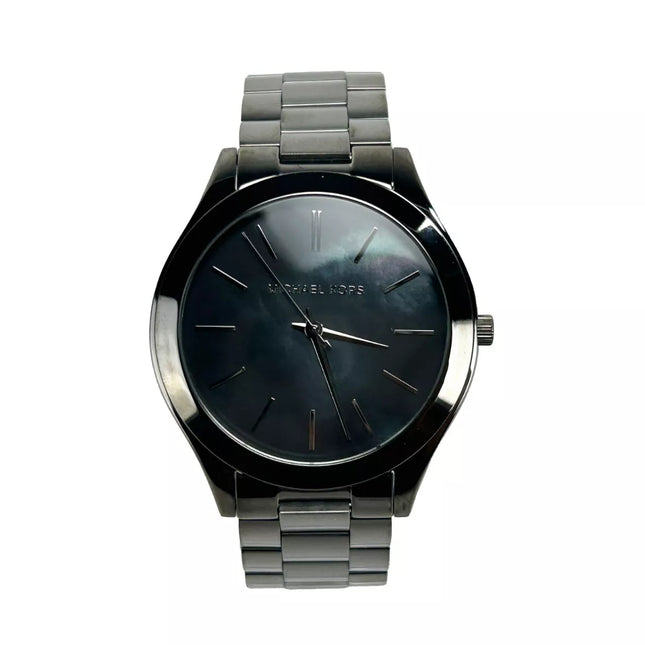 Michael Kors Slim Runway Gun Metal Stainless Steel Watch MK3413 NO BOX