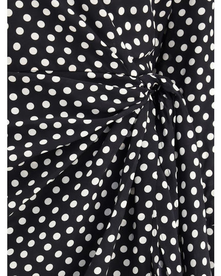 Crida Milano Black Silk Cocktail Dress