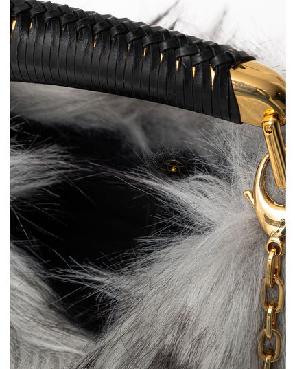 Tom Ford Gray Leather Handbag