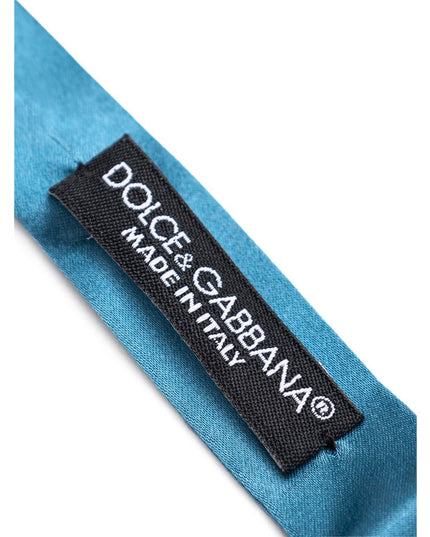 Dolce & Gabbana Blue Silk Bowtie