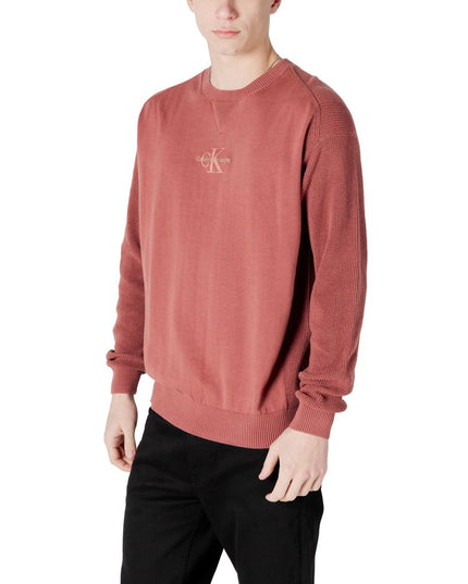 Calvin Klein Jeans Red Cotton Sweater