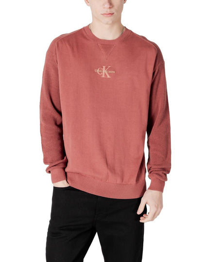 Calvin Klein Jeans Red Cotton Sweater
