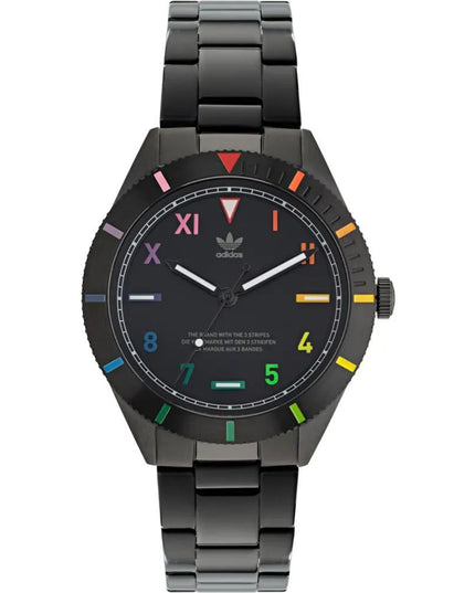 Adidas Black Stainless Steel Dress Watch