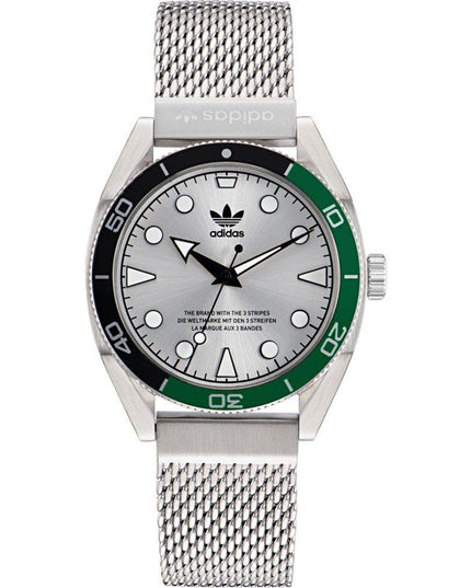 Adidas Gray Stainless Steel Dress Watch