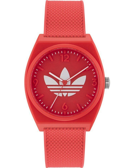 Adidas Red Synthetic Sport Watch