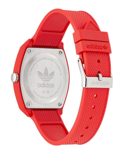 Adidas Red Synthetic Sport Watch