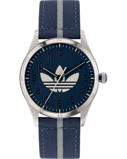Adidas Blue Fabric Sport Watch
