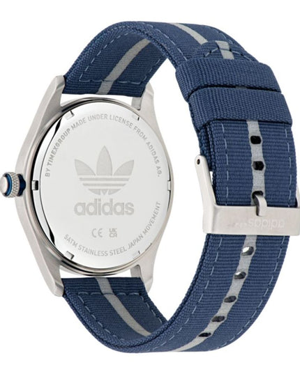 Adidas Blue Fabric Sport Watch