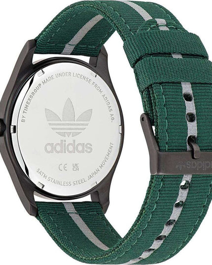 Adidas Green Fabric Sport Watch