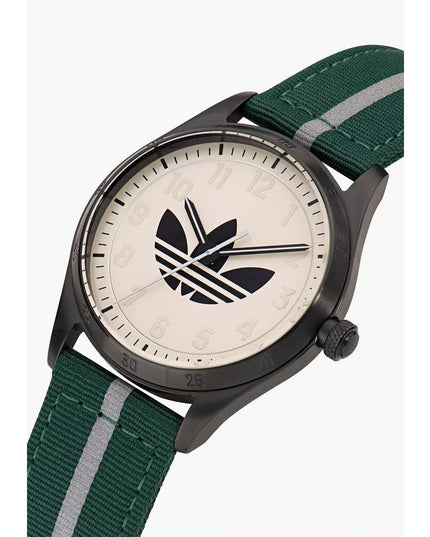 Adidas Green Fabric Sport Watch