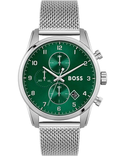 Hugo Boss Silver Stainless Steel Dress Watch