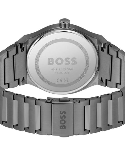 Hugo Boss Gray Stainless Steel Dress Watch