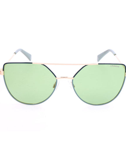 Polaroid Gold Metal Sunglasses