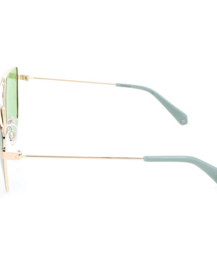 Polaroid Gold Metal Sunglasses