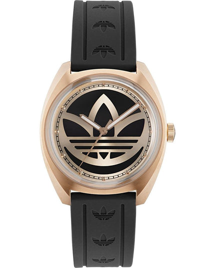 Adidas Black Synthetic Dress Watch