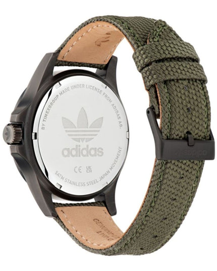 Adidas Green Fabric Dress Watch