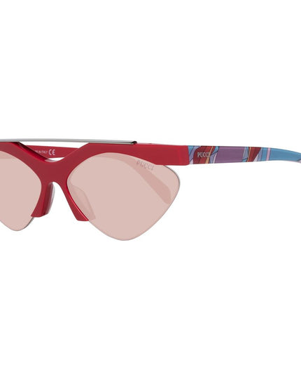 Emilio Pucci Red Metal Sunglasses