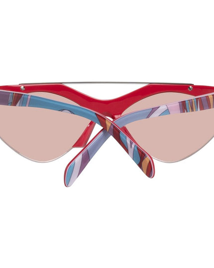 Emilio Pucci Red Metal Sunglasses