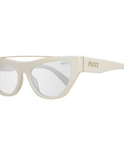 Emilio Pucci White Metal Sunglasses