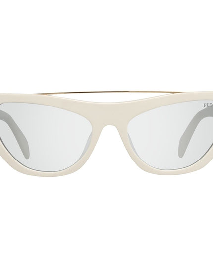 Emilio Pucci White Metal Sunglasses