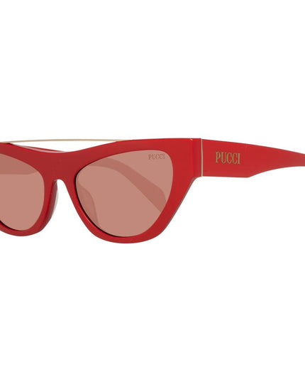 Emilio Pucci Red Metal Sunglasses