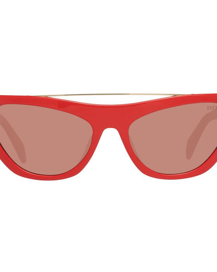 Emilio Pucci Red Metal Sunglasses