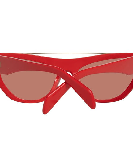Emilio Pucci Red Metal Sunglasses