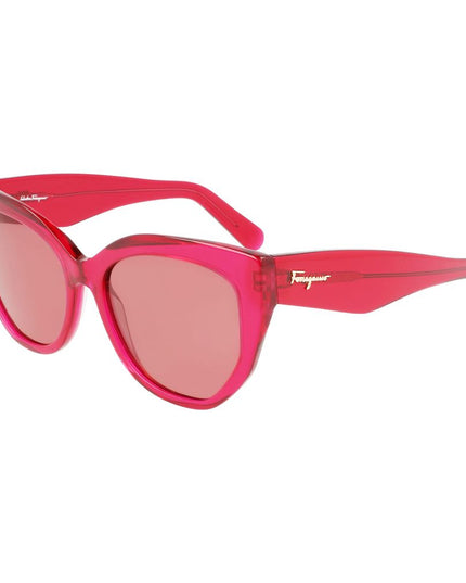 Ferragamo Red Acetate Sunglasses