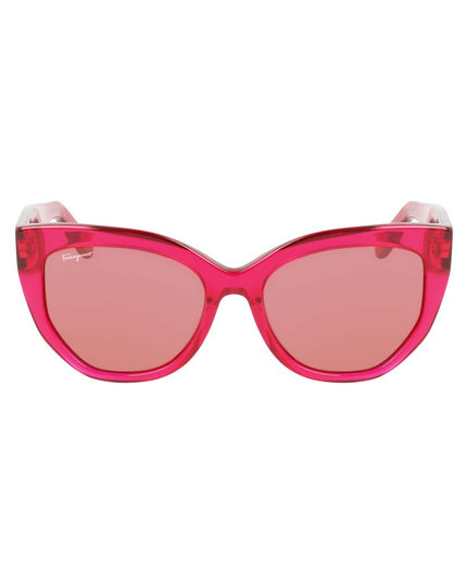 Ferragamo Red Acetate Sunglasses