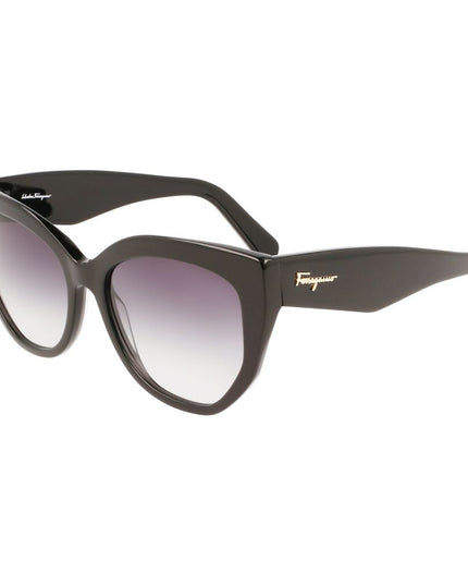 Ferragamo Black Acetate Sunglasses