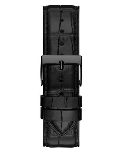 Guess Black Leather Dress Watch