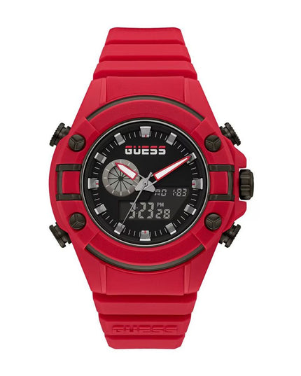 Guess Red Synthetic Sport Watch