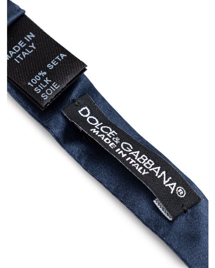 Dolce & Gabbana Blue Silk Bowtie